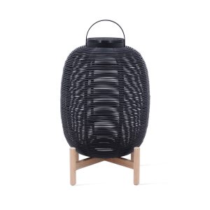 Svietidlo Tika Black s podnožou outdoor