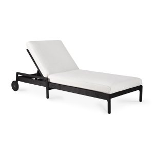 Lehátko Jack outdoor čierny teak - off white