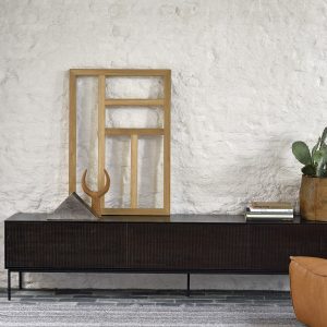 TV Komoda Grooves teak